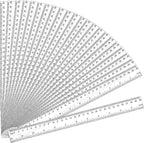 32 Pack Clear Plastic Ruler 12 Inch, Rulers Bulk by UranusNo1
