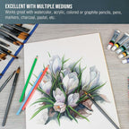 U.S. Art Supply 11" x 14" Premium Heavyweight Watercolor Paper Pad, 140lb - Image 4