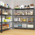 45 "W Metal Shelving Unit 4 Tier Storage Shelves Adjustable Wire Shelving Metal - Image 7