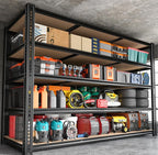 ROOMFAVE 3500LBS Garage Shelving 60" W Metal Shelving 72" H Storage Shelves - Image 7