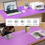 Aothia Faux Leather Desk Mat – Large Mouse Pad, Non-Slip PU Leather Blotter - Image 8