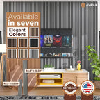 Avana Acoustic Wood Wall Panels – 94.4 x 12.6 Inch Gray Oak Acoustic Panels 4 - Image 7