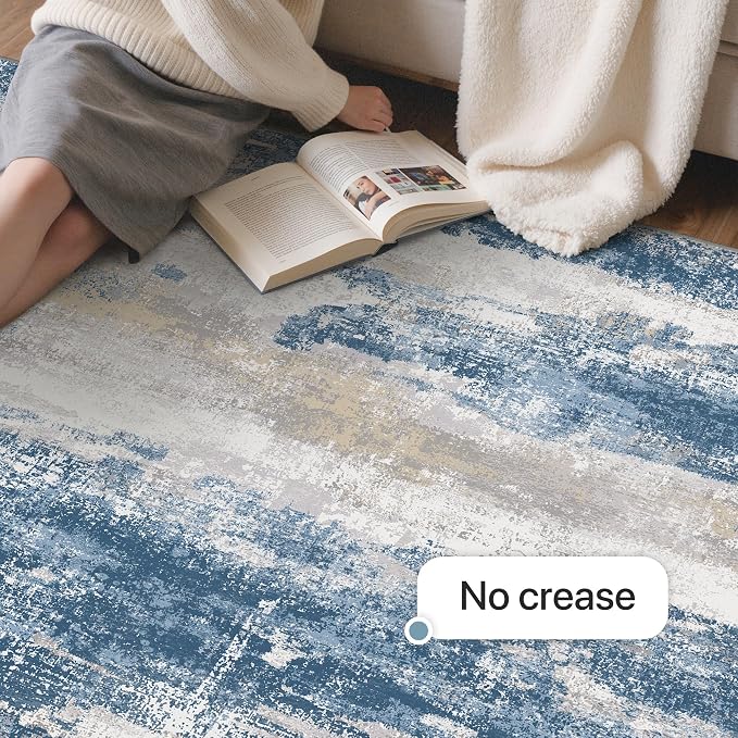 GENIMO No Crease Non Slip 8x10 Area Rugs - Image 6