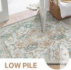 GENIMO 8x10 Area Rugs for Living Room, Machine Washable Non Slip Vintage Rugs - Image 4