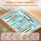 Large Utensil Drawer Organizer Expandable Silverware Organizer - Image 2
