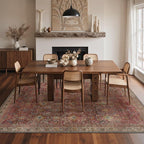 GENIMO 6x9 Area Rugs for Living Room, Machine Washable Non Slip Vintage Rugs - Image 4