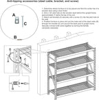 Amazon Basics 5-Tier Medium Duty Storage Shelving Single Post Press Board Shelf - Image 7