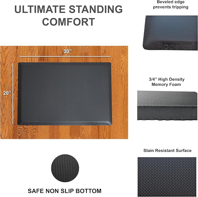 Rocelco 40" Height Adjustable Standing Desk Converter - Image 6