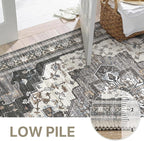 GENIMO 2X7 Hallway Runner Rug, Machine Washable Non Slip Vintage Floral - Image 4