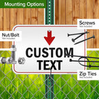 Custom Arrow, Custom Directional Sign, Down Arrow, 12x18 Inches, 3M EGP - Image 5