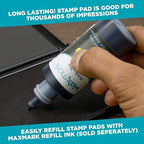 MaxMark Large Crimson Red Stamp Pad - Image 4