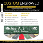 Personalized Name Plate with Choice of Mounting Holders - Image 2