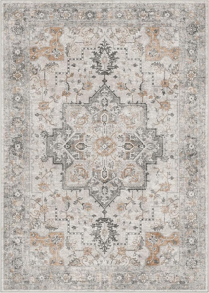GENIMO 29"x17" Area Rugs for Living Room, Machine Washable Non Slip Vintage Rugs - Image 6