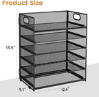 Subekyu 6 Tier Paper File Tray Organizer - Image 6