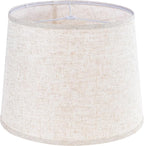 GO&SO Oatmeal Linen Drum Lamp Shade by GOSO