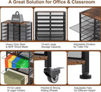 EasyPAG Rolling File Cart with 14 Slot Mail Organizer, Under Desk Storage with - Image 4