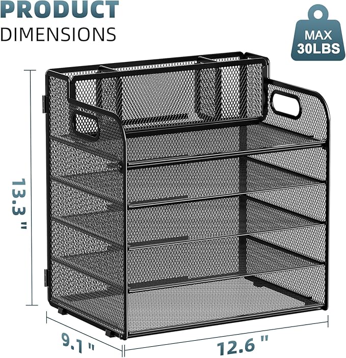 Marbrasse 5 Tier Paper Organizer - Image 3