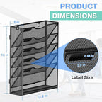 Kuntine.B Wall File Organizer Office Hanging Magazine Holder Wall File Organizer - Image 2