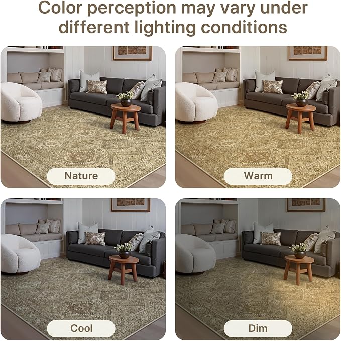 GENIMO Runner Rug 2x5 Non Slip Machine Washable Hallway Runner Rug, Low Pile - Image 9