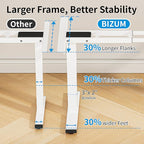 BIZUM Standing Desk Frame Dual Motor, Standing Desk Legs Up to 47.2", Computer - Image 7