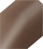 Silunkia 100 Sheets Coffee Shimmer Cardstock 8.5 x 11 Greeting Cards, by Silunkia