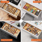 Silverware Organizer Large, Magnetic Connected Expandable 13 Slots Silverware - Image 8