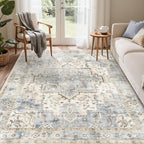 GENIMO 8x10 Area Rugs for Living Room, Machine Washable Rug, Non Slip Indoor - Image 2