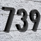 6" Floating Stainless Steel Address House Number, Modern Metal Anti-Rust House - Image 5