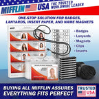 Mifflin-USA Card Protector Quick Load Horizontal No Zipper Name ID Badge Holder - Image 5