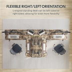 FLEXISPOT 71'' L Shaped Standing Desk Electric Corner Table - Image 4