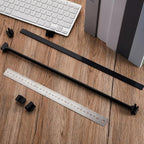 Epakh 4-Piece PVC Black Hanging File Folder Rails - Image 6