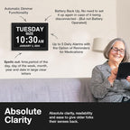 American Lifetime New 2026 Dementia Clock Large Digital Clock - Image 3