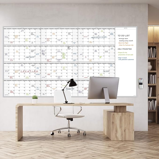 Large Reusable Dry Erase Yearly Wall Calendar - Image 8