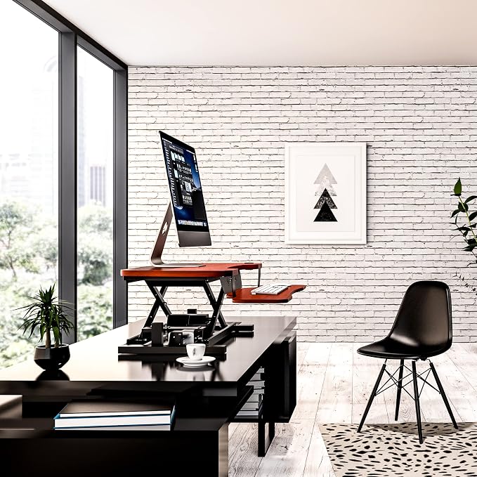 VERSADESK 48 Inch Electric Height Adjustable Ergonomic Desk Converter, - Image 3