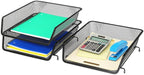Simple Houseware Stackable Desk File Document Letter Tray Organizer, 3 Packs - Image 4