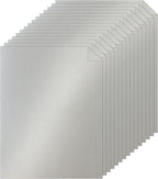Silunkia 40 Sheets Silver Shimmer Cardstock 8.5 x 11 Metallic Paper, 75lb Thick by Silunkia