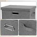 Graciadeco Medium 15" 21 Quart Collapsible Stackable Storage Bins - Image 6
