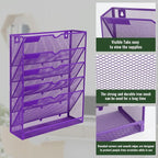 EASEPRES 6 Tier Mesh Hanging Wall File Organizer, Desk Vertical Mail Paper - Image 4