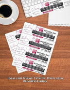 Limited Papers 8.5x11 Perforated Paper, 20/50 Pound, 75 GSM, Variety of - Image 3