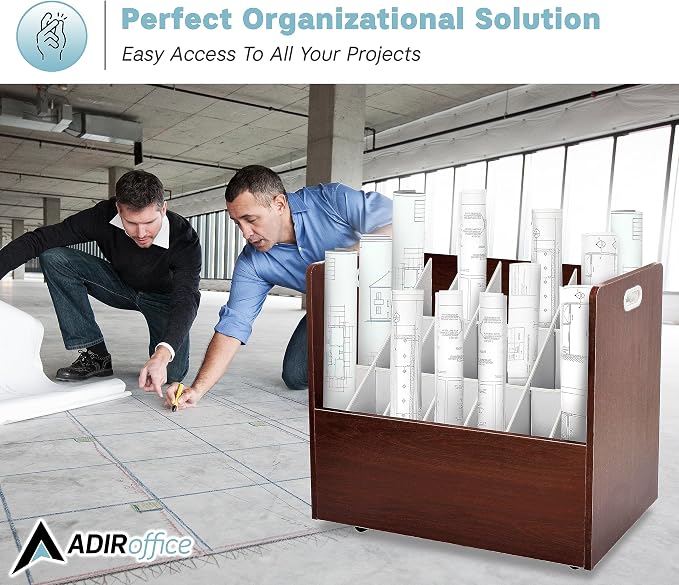 AdirOffice Adir Blue Print Storage Organizer - Image 6