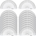 20 Pack Plastic Protractor, 180 Degrees Protractor by eBoot