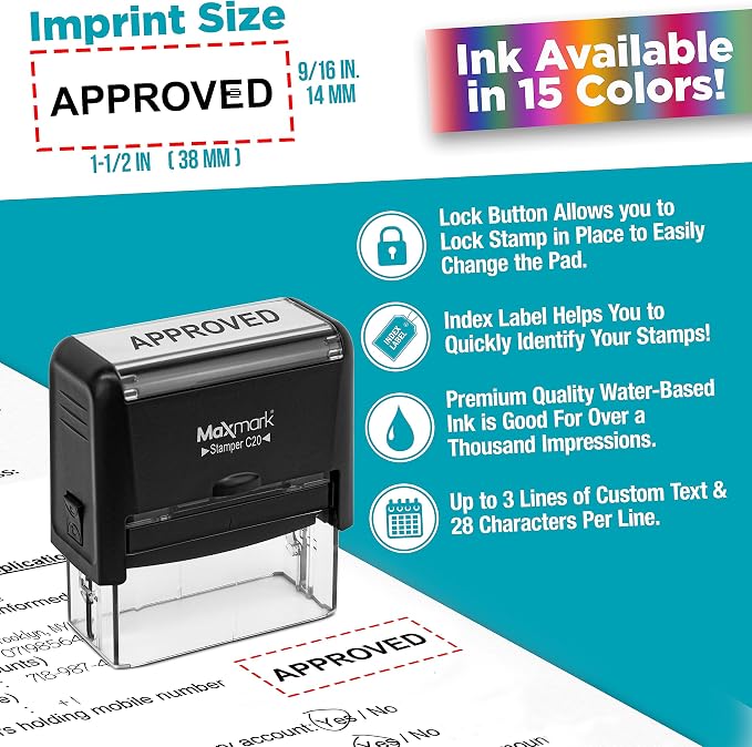 Custom Self Inking Rubber Stamp - Image 3