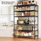 REIBII 75''H Storage Shelves Metal Shelving Unit, 6 Tier Wire Shelving - Image 6
