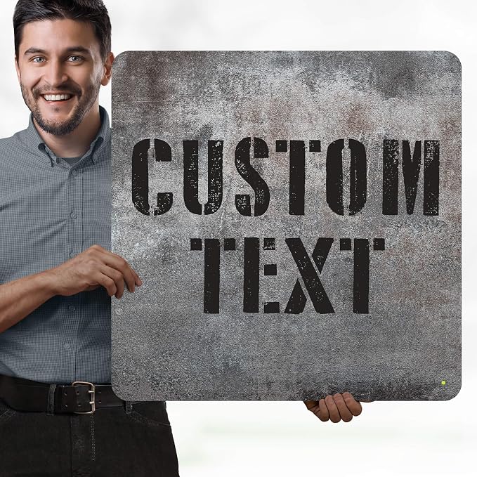 Custom Sign, Custom Street Sign, 11 Font Colors, 13 Font Styles, 4 Hole Options - Image 2