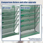 EASEPRES 6 Tier Desk File Organizer, Mesh Hanging Wall Mount Document - Image 3