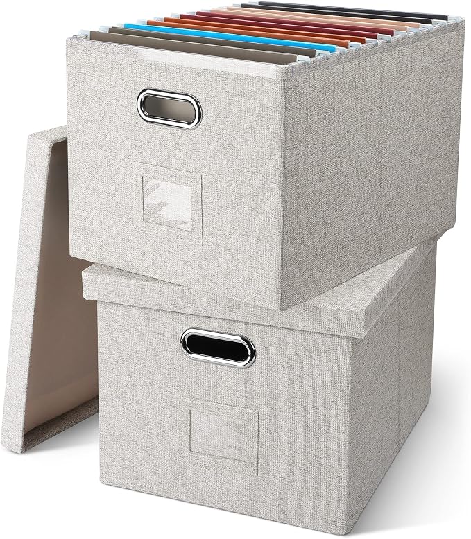 File Organizer Box, Collapsible Storage Filling Collectior by GraciadecoStorage