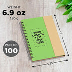 DISCOUNT PROMOS Custom Eco Friendly Spiral Notebooks - Image 5