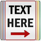 Custom Arrow, Custom Directional Sign, Right Arrow, 24x30 Inches, 3M EGP by MySignCenter