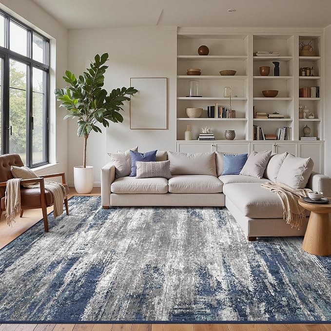 GENIMO Area Rugs 9x12 Living Room, Large Machine Washable Rug Non-Slip - Image 3