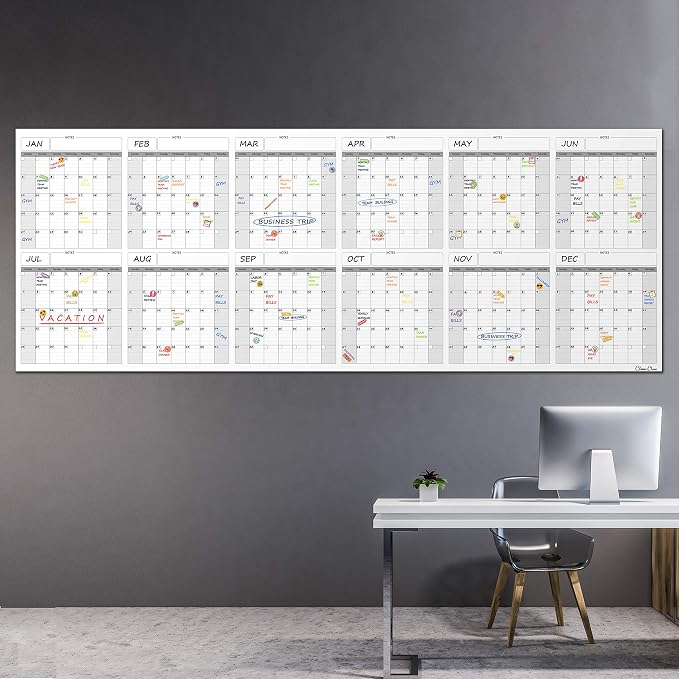 CLEVER CLEAN Large Dry Erase Wall Calendar - Image 7